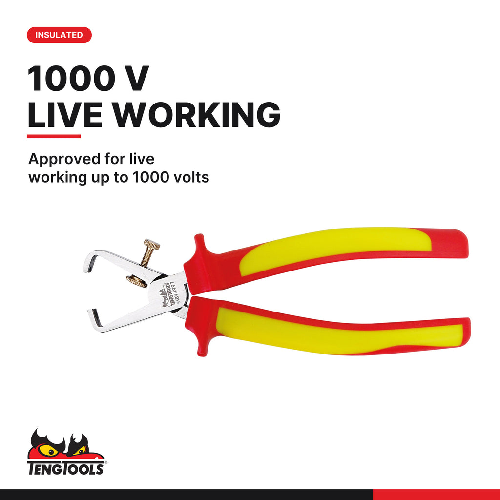 Teng Tools TTV440 Insulated Plier Set TT1 4 Pieces, approved for live working up to 1000 volts