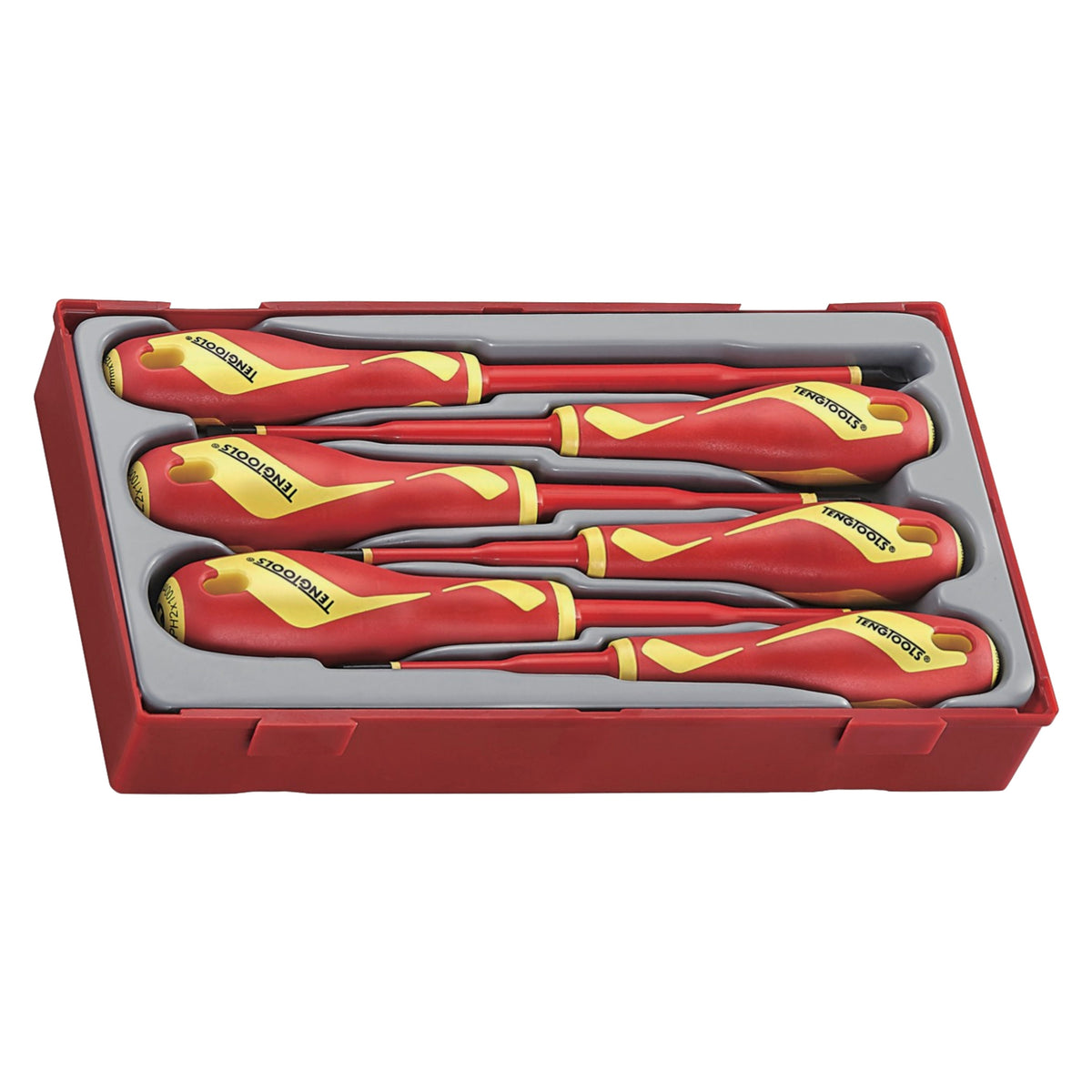 Teng Tools TTV706N Insulated Screwdriver Set Mixed TT1 6 Pieces on a white background