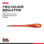 Teng Tools TTV907N Insulated Screwdriver Set Mixed TT1 7 Pieces, two colours to clearly indicate if there is any damage
