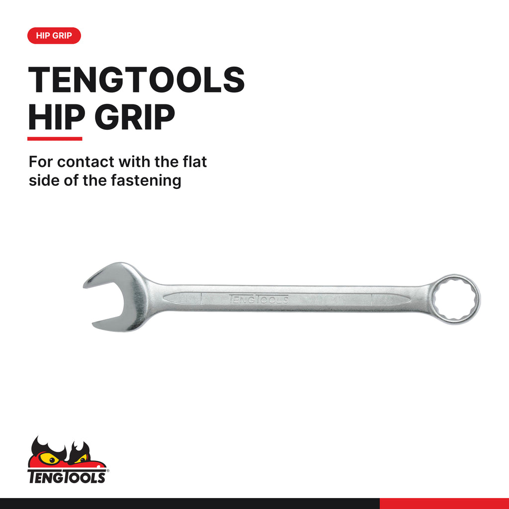 Teng Tools TTX2032 Combination Spanner Set TTX4 7 Pieces, for contact with the flat side of the fastening