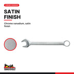 Teng Tools TTX2032 Combination Spanner Set TTX4 7 Pieces, chrome vanadium, satin finish