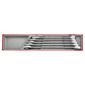 Teng Tools TTX2436 Metric combination spanner set 6 pieces on a white background