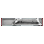 Teng Tools TTX2436 Metric combination spanner set 6 pieces on a white background