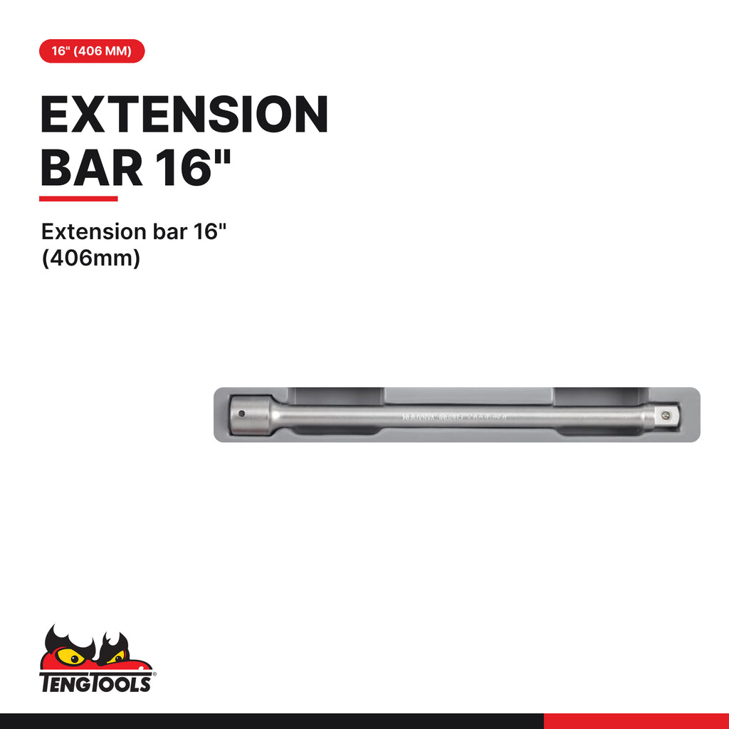 Teng Tools TTX3402E 3/4 Drive Extendable Ratchet 2 Piece Set, extension bar 16" (406mm)