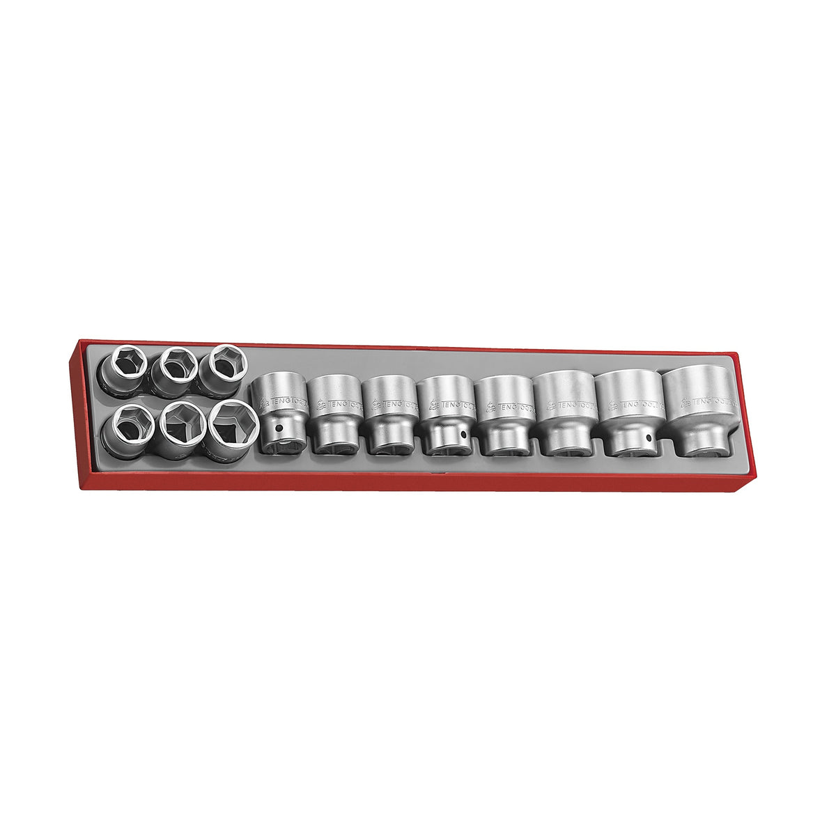 Teng Tools TTX3414 3/4" Socket Set 6 pt TTX4 14 Pieces on a white background