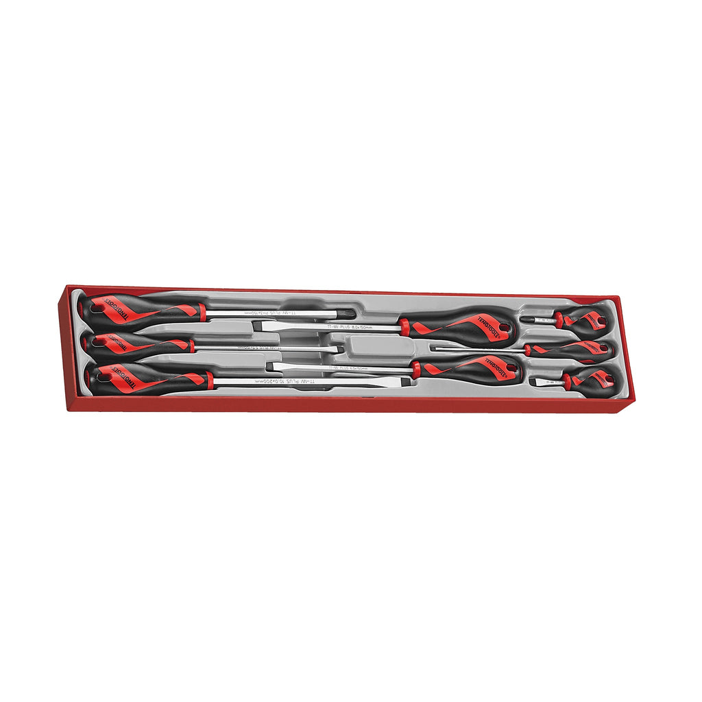Teng Tools TTX918N Screwdriver Set Flat & PH TTX4 8 Pieces on a white background