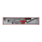 Teng Tools TTXBR03 3-Piece Flex Handle Breaker Bar Set on a white background