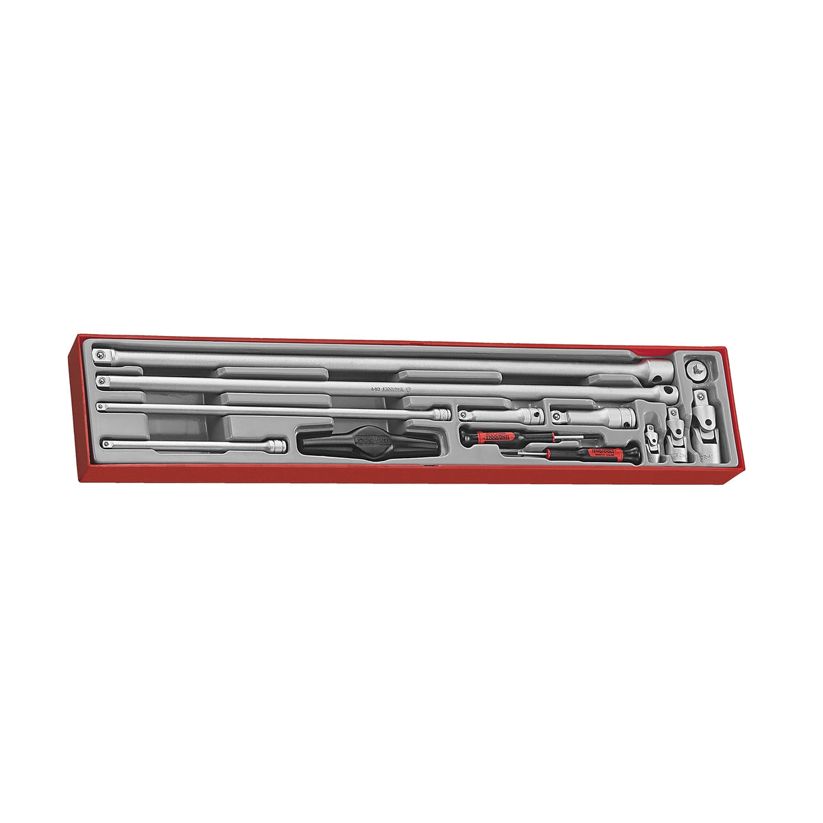 Teng Tools TTXEXT13 Extension Bars Set TTX4 13 Pieces on a white background