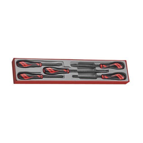 5 Piece Impact Power Thru Slotted/Flat Regular and Phillips (PH) Type Screwdriver Set