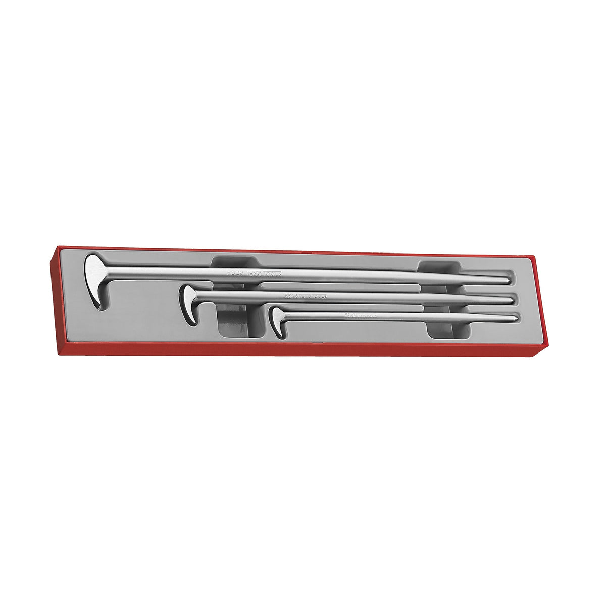 Teng Tools TTXPB3 Pry Bar Set Roll/Heel TTX4 3 Pieces on a white background