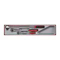 Teng Tools TTXRL03 3 Piece Long Arm Ratchet Set on a white background
