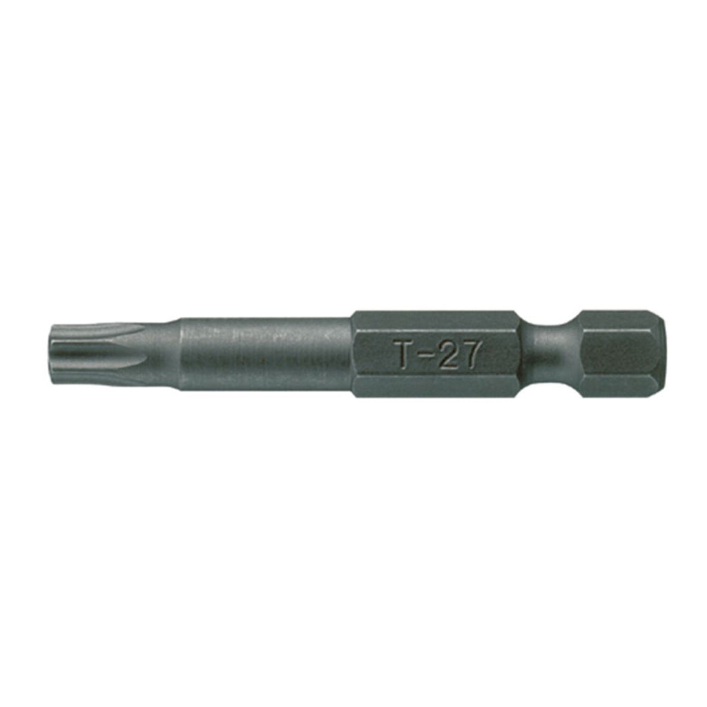 Teng Tools TX5002503 1/4 Inch Hex Shank TX Torx Screwdriver Bits 50 mm on a white background