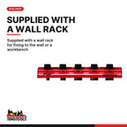 Teng Tools WRFL05 Hand File Set Wall Rack 5 Pieces, supplied with a wall rack for fixing to the wall or a workbench