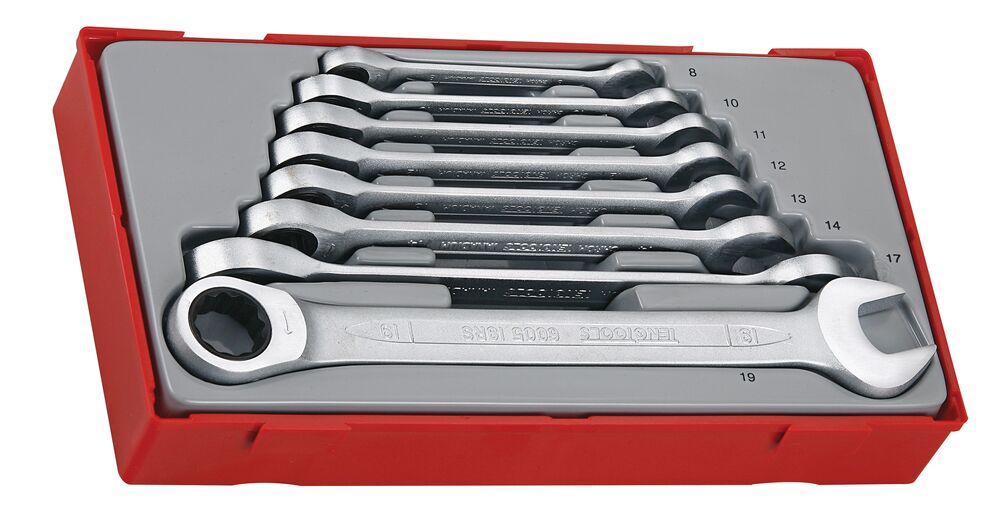 Flip Reverse Ratcheting Combination Spanner, Metric