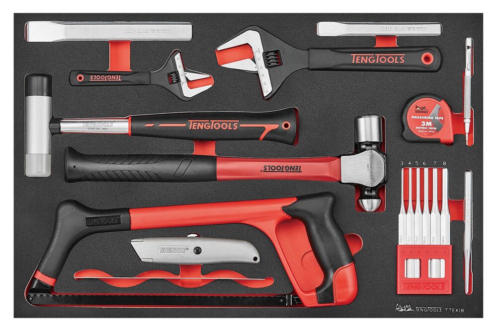 Teng Tools General tool set FOAM4X4 18 pieces — TTEX18N