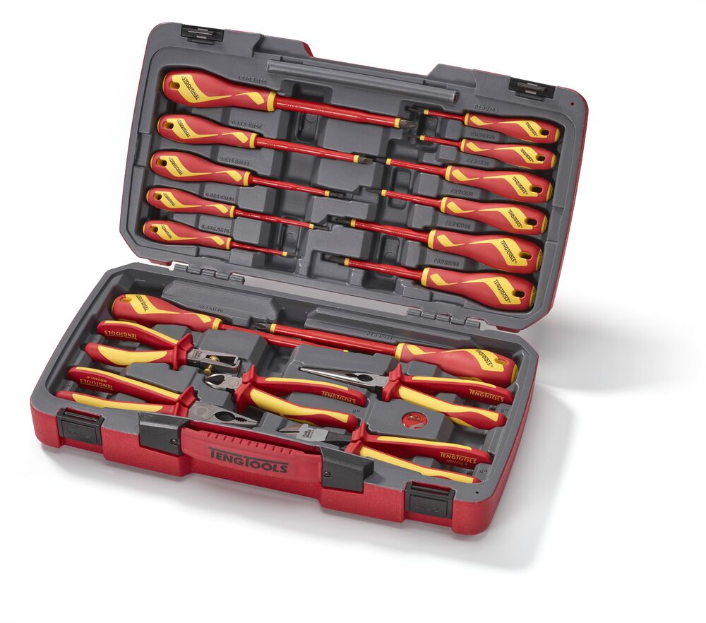 MECCA PRO Insulated Screwdriver & Plier Set 18 Pieces