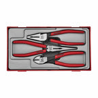 Teng Tools TTMB03 Vinyl grip plier set TT1 3 pieces on a white background