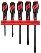 Power Through Screwdriver Set Wall Rack 5 Pieces