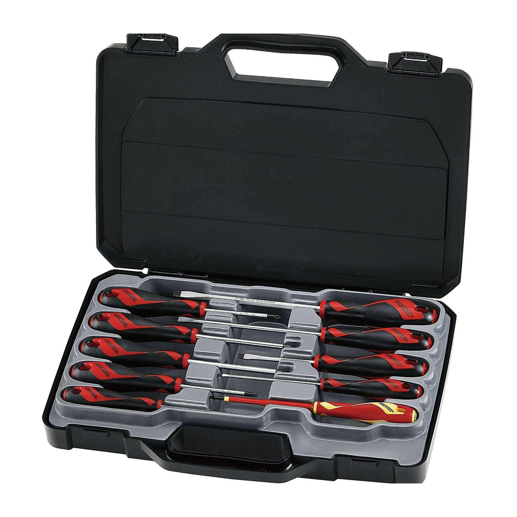 Teng Tools - 10 Piece Screwdriver Set (Flat, PH, PZ) - TEN-O-MD910N - Teng Tools USA