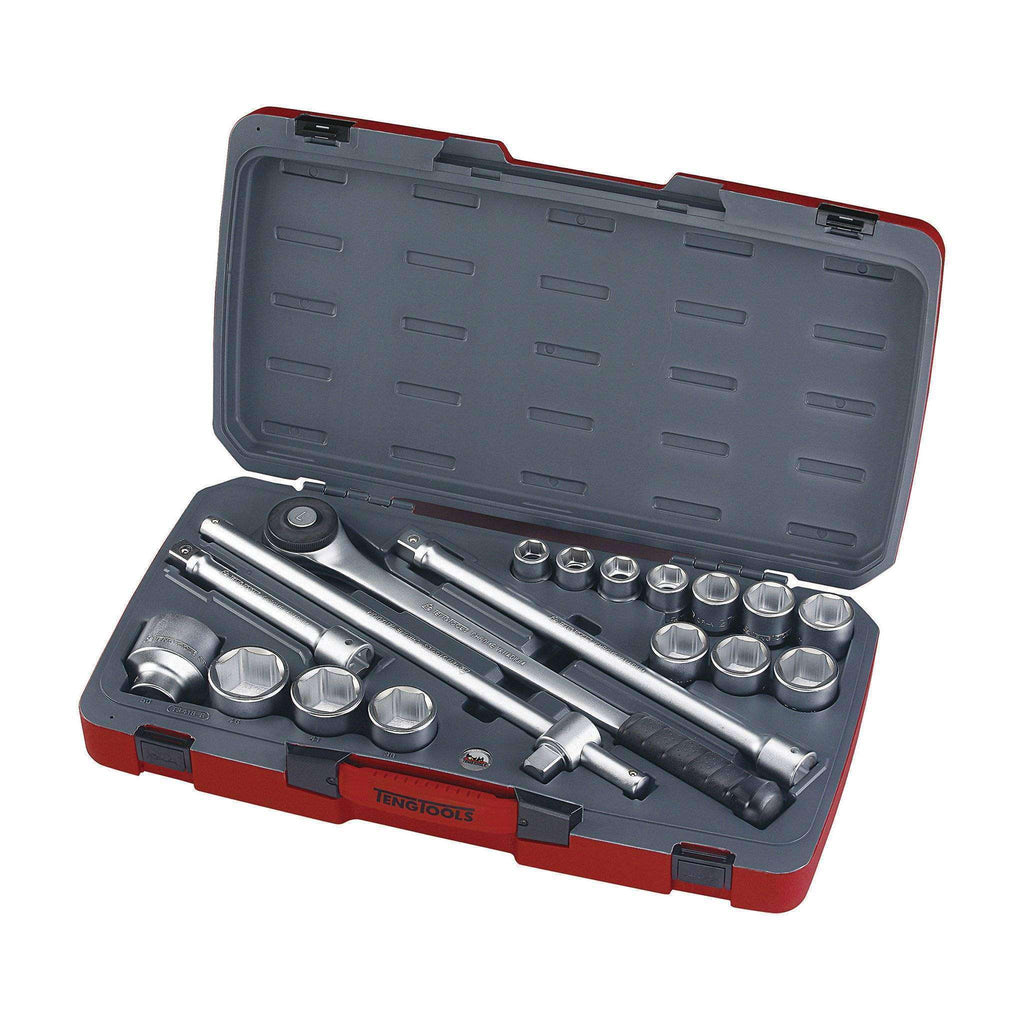 Teng Tools - 18 Piece 3/4 inch Drive Metric Socket Set - TEN-O-T34186 - Teng Tools USA