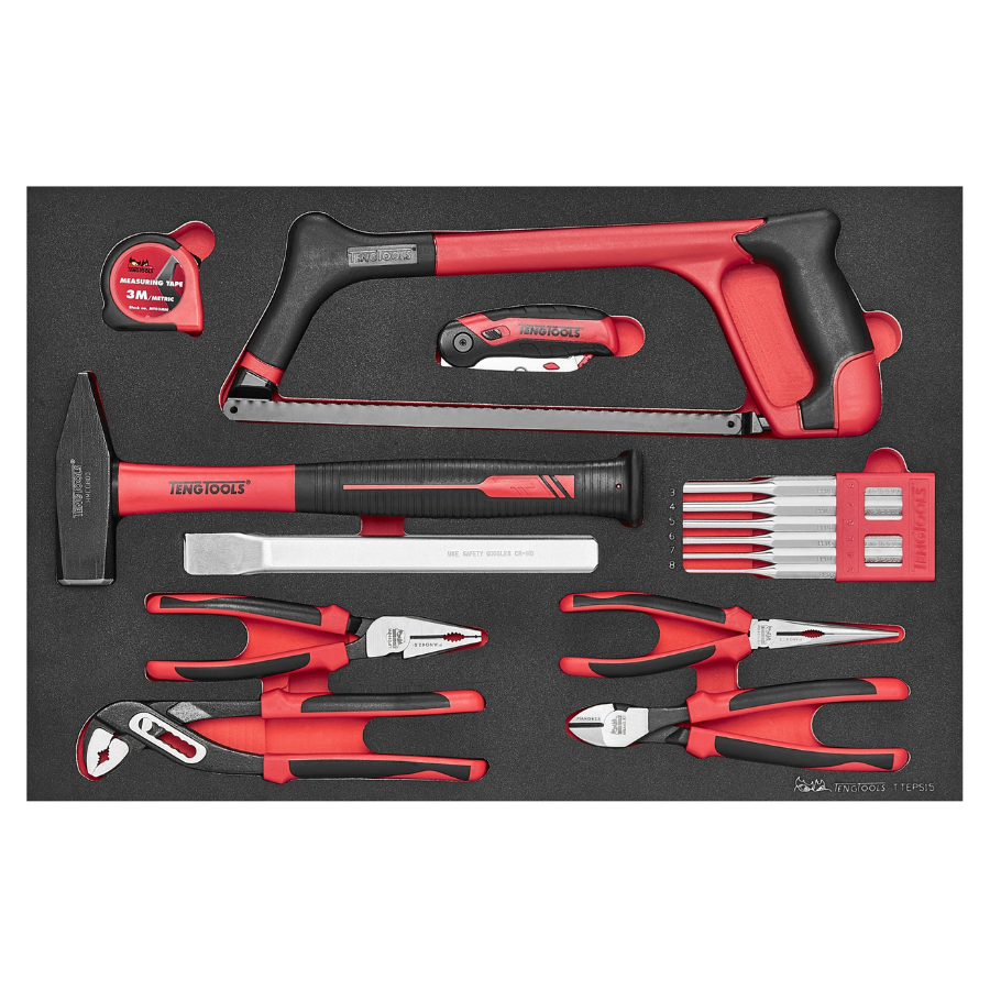 Teng Tools Lot de 15 outils de réparation pour garage et mécanique  automobile et bricolage - TTEPS15