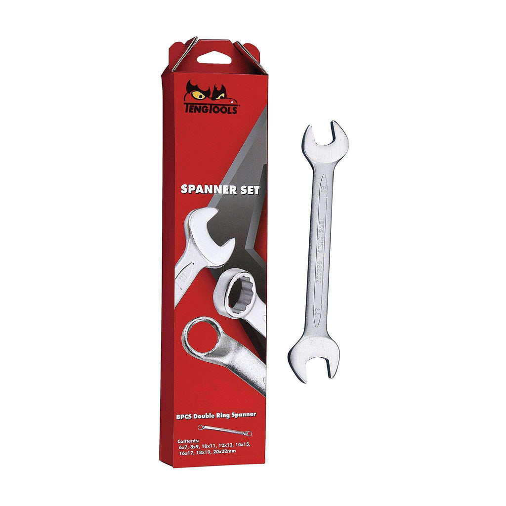 Teng Tools - 11 Piece Double Open Ended Wrench Set 6 to 32mm - TEN-O-6211 - Teng Tools USA
