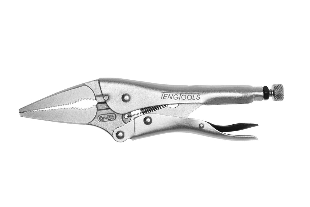 9 Inch Plated Long Nose Power Grip Pliers - Teng Tools 404-9 - Teng Tools USA