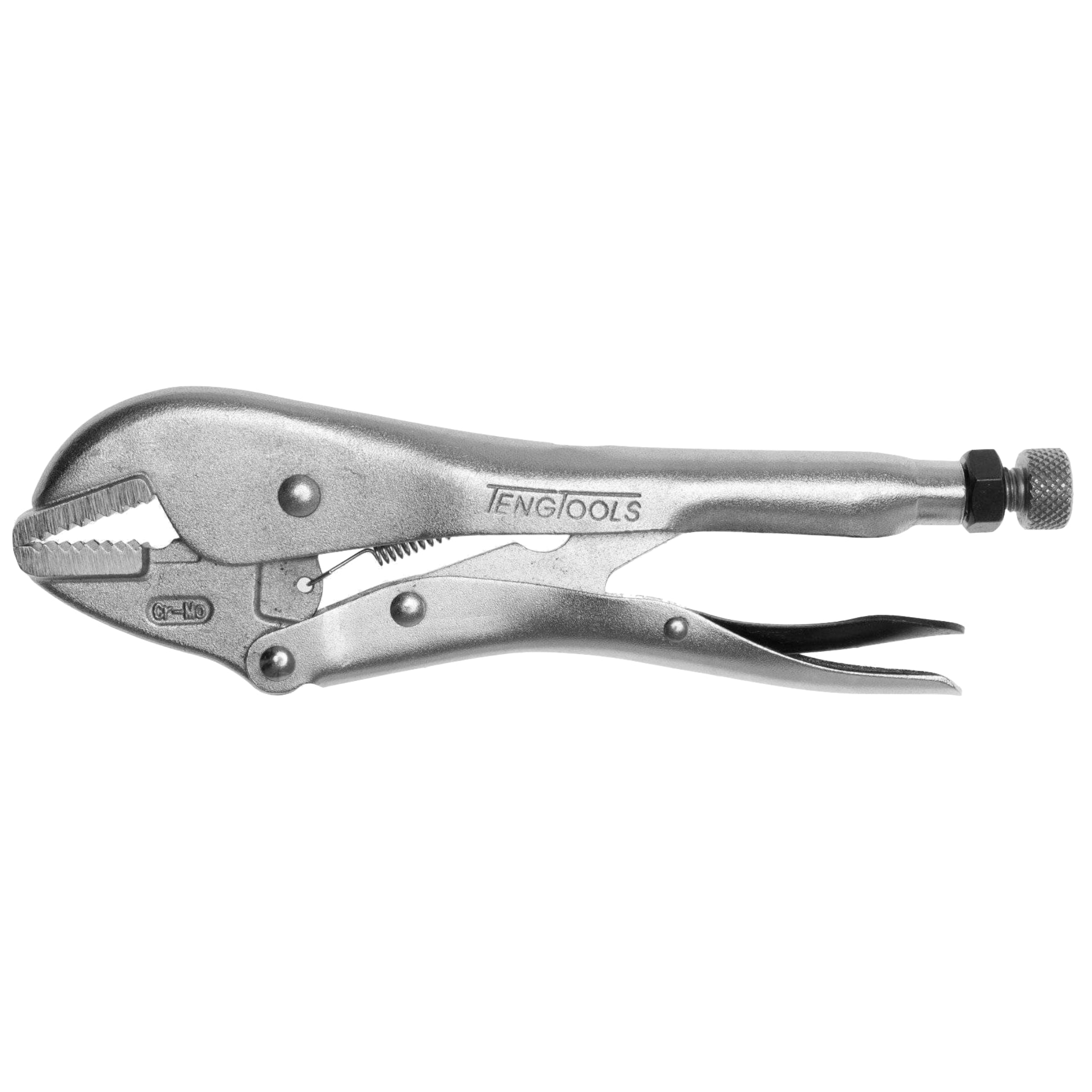 Teng Tools 10 and 12 inch Flat Jaw Power Vise Grip Locking Pliers - 10 inch