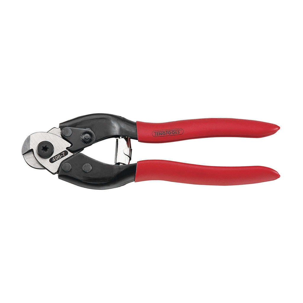7 Inch Vinyl Grip Wire Cutters - Teng Tools 498-7 - Teng Tools USA