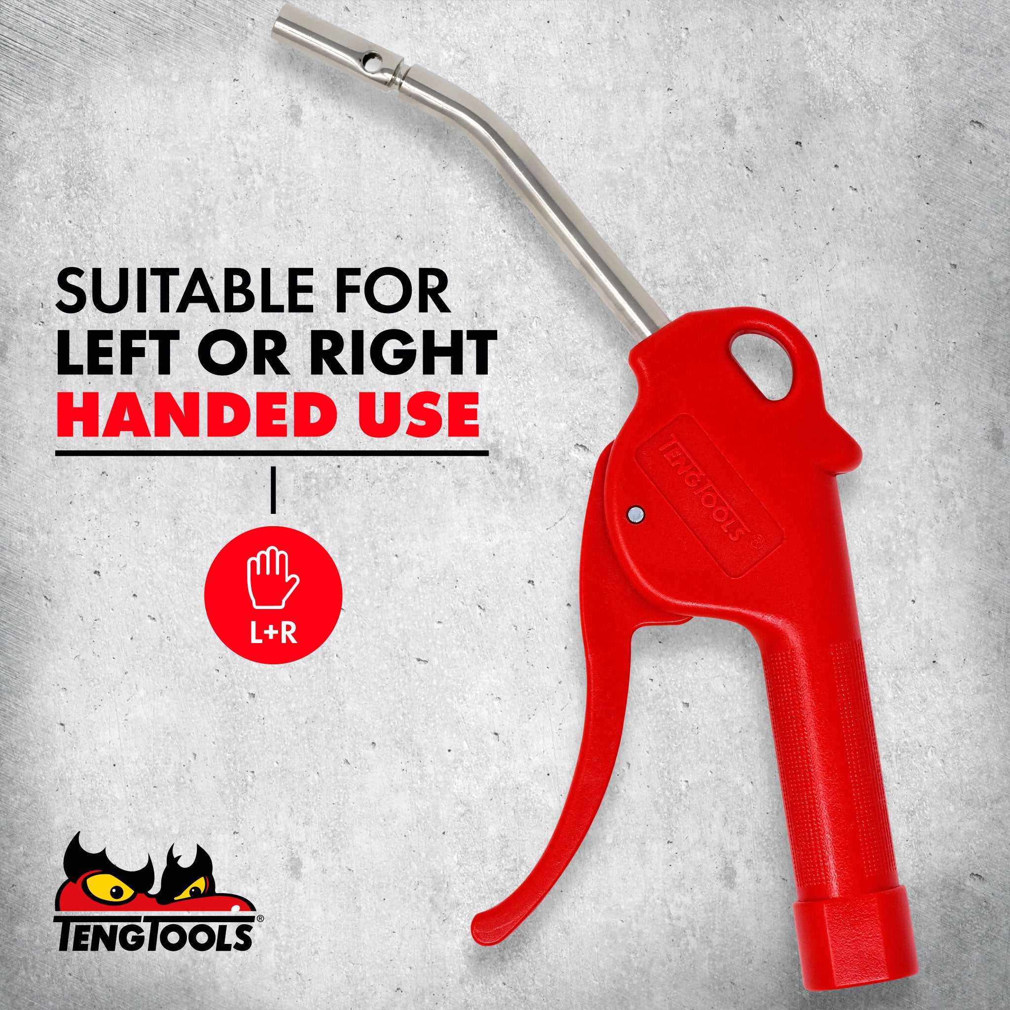 Teng Tools Pistol Grip Style Air Blow Gun with 3.94 Inch Long Nozzle ...