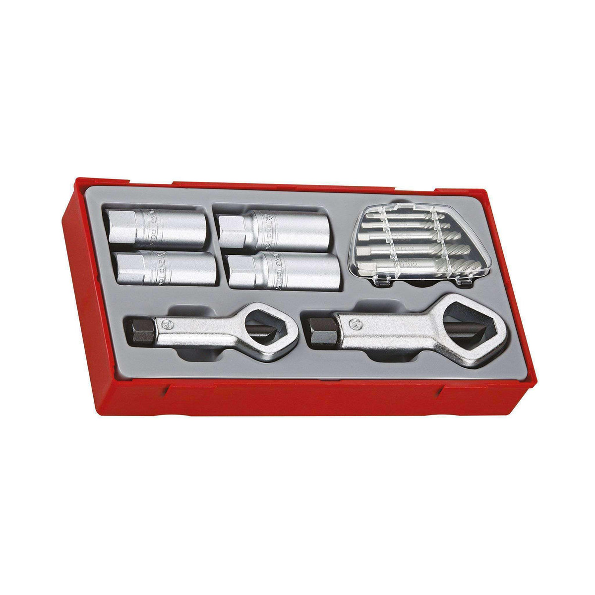 Teng Tools 11 Piece Nut Splitter, Stud & Screw Extractor Set - TTSN11 ...