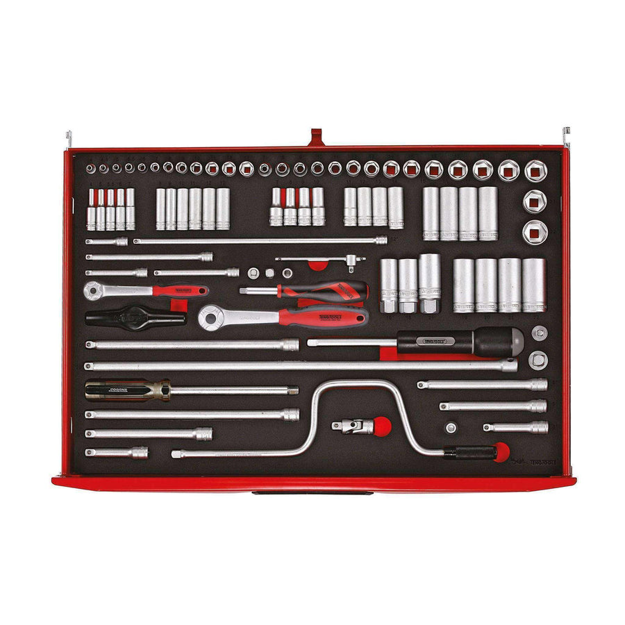 Teng Tools 86 Piece 1/4 & 3/8 Inch Drive 6 Point Regular/Shallow & Dee ...